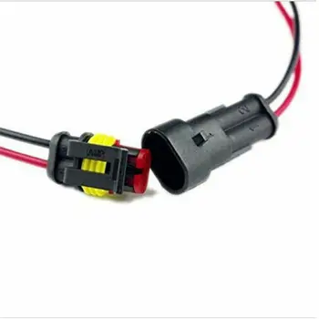 2-Pin Způsob, Vodotěsné Auto Konektor Plug w/ Drát AWG Marine10pcs/ Kit