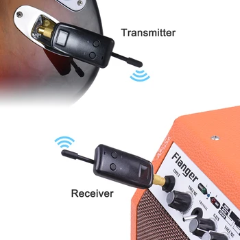 Profesionální UHF Bezdrátový Audio Digitální Vysílač Přijímač Systému pro Elektrické Kytary, Bass, Housle, Hudební Nástroje, Díly Stavebnice