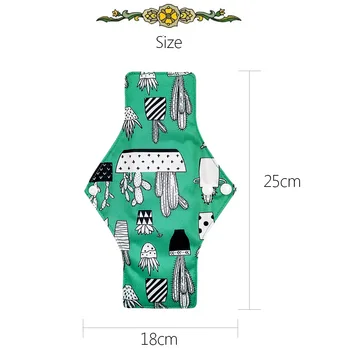 Opakovaně Bambusové Tkaniny v Pračce Menstruační Pad pro lady Hygienické Menstruační Kalhotky Pad 250mm
