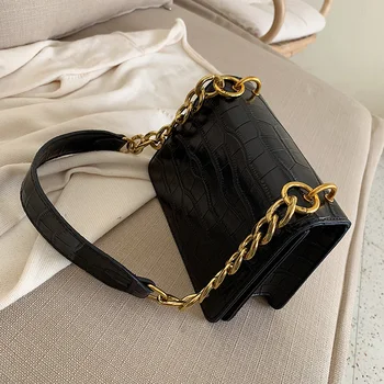 Kámen Vzor PU Kůže Crossbody Tašky Pro Ženy 2019 Nové Malé Totes Dámy Řetězce Rameno Messenger Bag Kabelky
