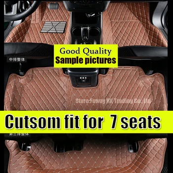FUWAYDA auto podlahové rohože Vlastní fit pro vw sharan 2009 2010 2011 2012 2013 2016 7 míst car styling kůže koberec vložky