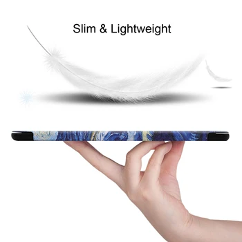 Flip kožené pouzdro Pro Samsung Galaxy Tab S6 10.5 inch 2019 SM-T865 T860 Magnetické Skládací Stojan Pouzdro Tablet Smart Slim case