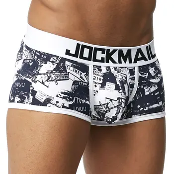JOCKMAIL Módní Sexy spodní Prádlo Muži Krásná Karikatura Tisku Man Boxerky Homme Pohodlné Kalhotky Měkké, Prodyšné Muž Kalhotky