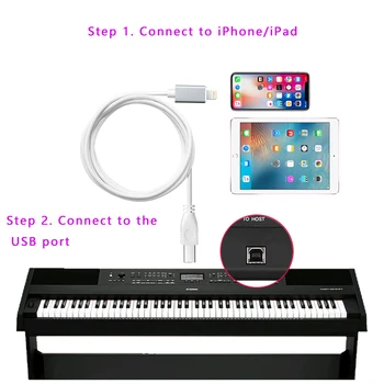 OTG hudební nástroj spojuje elektrický klavír, elektronické drum Type-C/ Apple port MIDI kabel