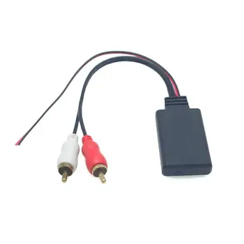 Univerzální 12V Auto Bluetooth AUX Přijímač Modul 2RCA Kabel Rádio Adaptér Stereo Bezdrátové Připojení Audio Vstup Music