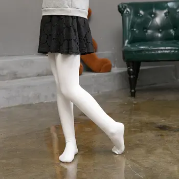 2021 Nové dětské legíny holky punčocháče bílé taneční Punčochy anti-pilling Punčocháče
