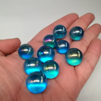 Blue rainbow aura quartz crystal ball rieki ran 10ks