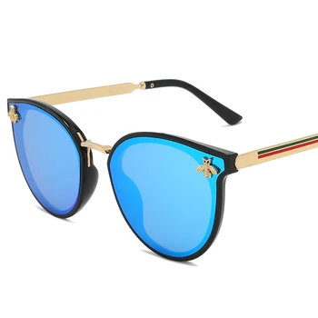 2020 luxusní bee Móda pro ženy sluneční Brýle Muži Náměstí Značky Design Sluneční Brýle Oculos Retro muž žehlička