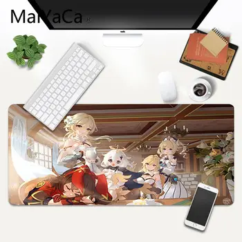 MaiYaCa Módní genshin dopad roztomilá dívka Klee podložka pod myš gamer hrát rohože Gaming Mouse Mat xl xxl 700x300mm pro dota2 cs go