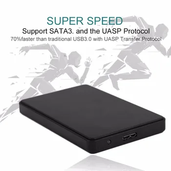 Vysokorychlostní USB 3.0 Hard Drive Externí Skříň Případě 2,5 palcový SATA HDD Obora ABS Box Pro Pevný Disk, Disk 3 Barvy Volitelné