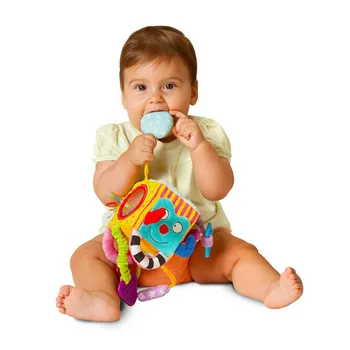 2018 Nové Baby Chrastítka Mobilní Dětská Hračka Plyšové Blok Spojky Krychle Chrastítka Brzy Novorozené Dítě Vzdělávací Hračky 0-12 Měsíců