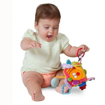 2018 Nové Baby Chrastítka Mobilní Dětská Hračka Plyšové Blok Spojky Krychle Chrastítka Brzy Novorozené Dítě Vzdělávací Hračky 0-12 Měsíců
