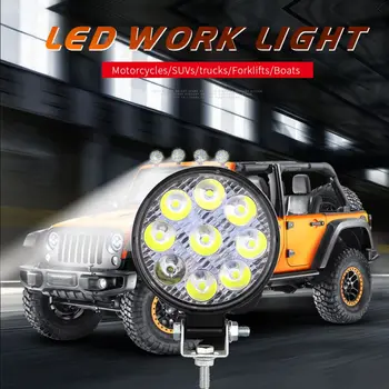 Horké Kolo 42W/27W LED Pracovní Světlo 12V 24V Off Road Povodňových Spot Lampa Pro Auto Truck SUV 4WD