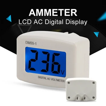 Tester Panelové měřidlo LCD modré Digitální voltmetr Voltmetr /US Plug Monitor