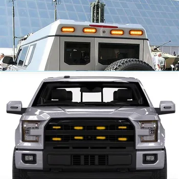 WHDZ Univerzální Amber 6 LED 18W Panel DC 12V-24V Auto Truck Strobe Flash Nouzové Výstražné Světlo, Lampa