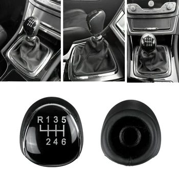 6 Rychlostních Auta PU Kůže Gear Shift Knob Řadicí Páky pro Ford Mondeo IV, S-MAX, C-MAX, Tranzit, Focus MK3 MK4 Kuga