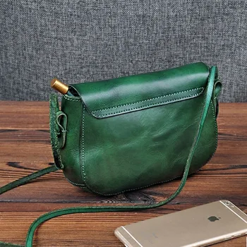 Originální design Letní kabelky Messenger bag Literatury a umění Retro první vrstva Hovězí kůže Mini Messenger bag