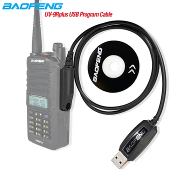 Původní Baofeng UV-9R Plus Programovací USB Datový Kabel CD s Ovladači Pro Baofeng UV9R Plus BF-9700 9rhp-58 S56 Vodotěsné CB Rádio