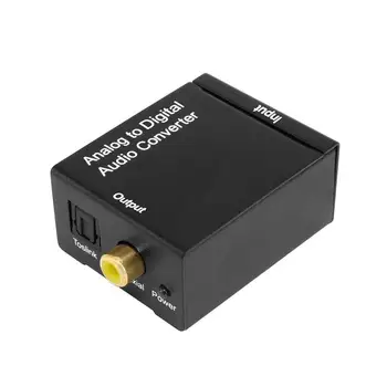 Analogového na Digitální Signál Audio Zvukový Adaptér ADC Převodník Optický Koaxiální RCA výstup Toslink SPDIF Adaptér TV