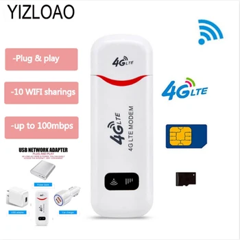 YIZLOAO 4G USB wifi modem síťový hardwarový klíč univerzální odemknout 4G lte usb modem wifi 4G sítě, přístupový bod, držet se slot pro sim kartu