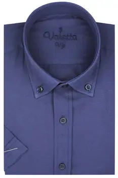 Krátký Rukáv Pánské tričko Pravidelné Bavlněné Košile Ležérní Šaty s Krátkým Rukávem Košile Twill Modrá Košile Pro Muže Oblečení Camisa S-XXXL