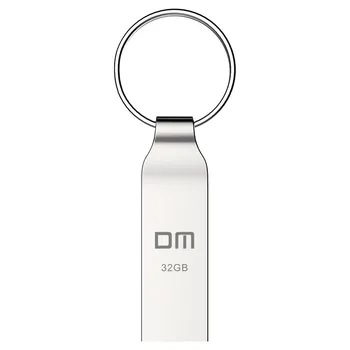 DM PD076 USB Flash Disk 32 GB Kovový Vodotěsný Pendrive USB Memory Stick pen Drive Skutečná Kapacita USB Flash disk U doprava Zdarma
