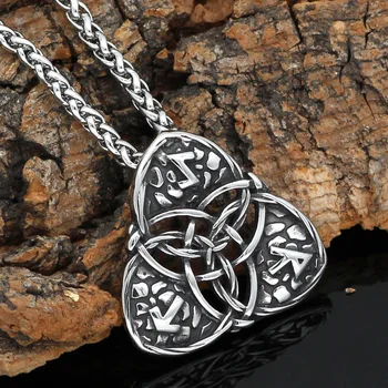 Nordic viking odin symbol runový amulet, talisman, amulet z nerezové oceli přívěsek náhrdelník pro muže
