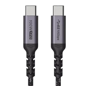 Hot USB3.1Gen2 100W Double-Hlava, Typ C Samec na mužskou Kabel PD Rychlé Nabíjení s E-Mark 5A Nabíjecí Kabel