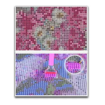 Plné Náměstí Kolo Vrták Diamond Mozaika Diamond Výšivka Kočka A Květinové Mozaiky Malování Diamond Výšivky Art Dekorace Domů