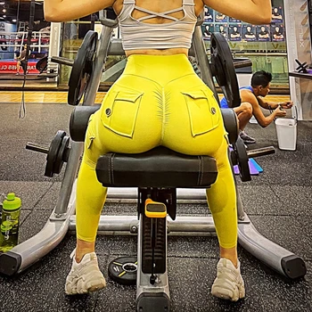 Nové Skřípat Butt Jóga Kalhoty Ženy Vysokým Pasem Legging Fitness Cvičení Gym Push Up Flex Kořist Femme Běh Tight Sportovní Legíny