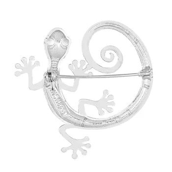 WEVENI Prohlášení Smalt Slitiny Gecko Brože Oblečení Šátek Pin Módní Zvířecí Šperky Pro Ženy, Dívky, Dospívající, Dárek, Dekorace