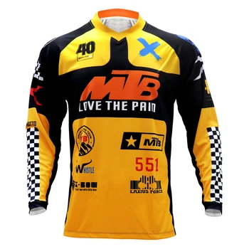 2021 enduro dresy, motocross mx kolo mtb cyklistické tričko mužů letní týmu bmx camiseta dh dlouhý rukáv sjezdové oblečení