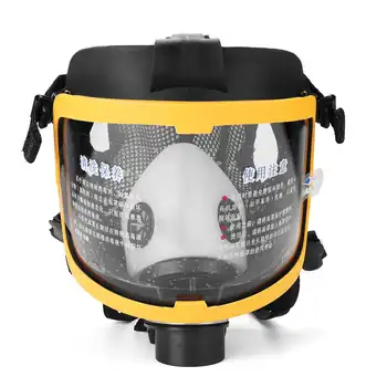 1 Sada Elektrický Konstantní Průtok Dodávaného Vzduchu Fed Plné Tváře Plynová Maska, Respirátor Systém Ochrannou Masku Bezpečnost Na Pracovišti Dodávky