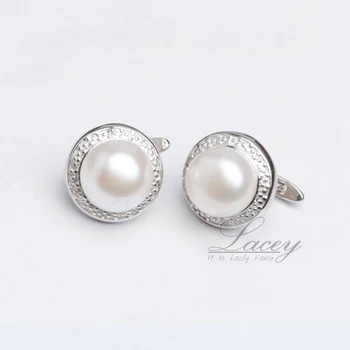 Sladkovodní Pearl Náušnice, sterling silver 925 pro ženy,bílé, růžové, fialové perlové náušnice šperky svatební pendiente brincos perolas