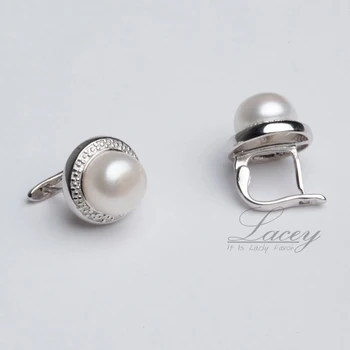 Sladkovodní Pearl Náušnice, sterling silver 925 pro ženy,bílé, růžové, fialové perlové náušnice šperky svatební pendiente brincos perolas