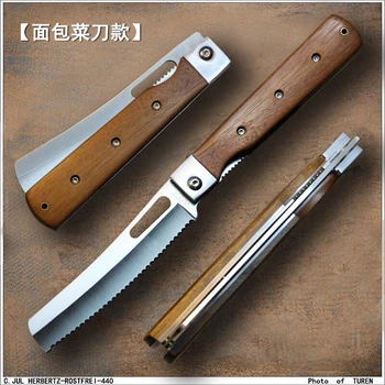 2020 nový skládací nůž šéfkuchaře G10 rukojeť ložisko Kapesní nože venkovní Ovoce, zeleniny nůž cutter nůž na Chléb nástroje