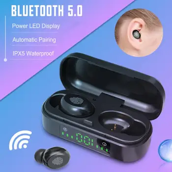 V8 TWS Dotykové Ovládání Bezdrátový Bluetooth 5.0 Sluchátka, LED Displej Bezdrátový Sportovní Stereo Sluchátka Sluchátka Pro Xiaomi, Huawei Iphone