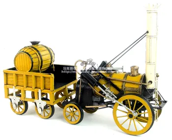 Vintage iron vlaku modely 1829 voyager parní lokomotiva - fine kolekce edition dárek, dekorace nebo dárek