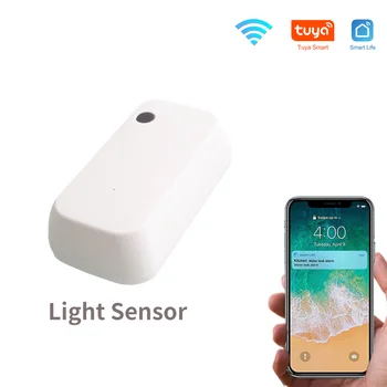Tuya Inteligentní Světelný Senzor Jasu Detektor APP Ovládání Táhel Pro Tuya Inteligentní Život USB Napájení Wi-Fi Ne HUB Požadované