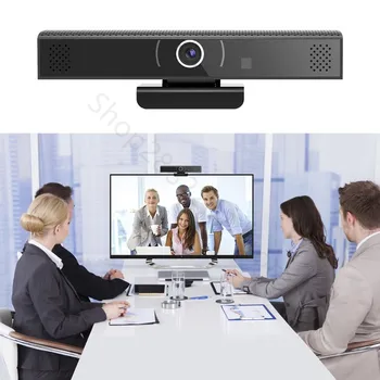 3v1 1080P Webcam HD Web Kamera, Vestavěný Reproduktor a Mikrofon, USB Konektor pro Video konference, Nahrávání Streaming