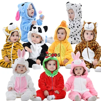 Inflant Romper New Born Dětské Oblečení Chlapci Dívky Kombinéza Zvířat Kugurumi Dupačky Rompers Bebes Panda Steh Pyžamo Dětské Kostýmy
