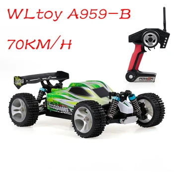 2021 WLtoys A959-B A959 959-RC Auto 1:18 2.4 GHz 4WD Rally Závodní Auto 70 KM/H vysokorychlostní Vozidla RC Závodní Auto pro Děti, Dospělé