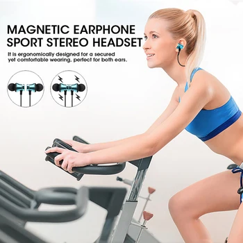 Magnetické Bezdrátové Bluetooth Sluchátka Bluetooth 4.2 Sport Stereo Headset Pohodlné Nošení Sluchátka s Skvělou Kvalitu Zvuku