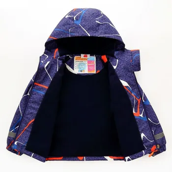 Nové 2019 jaro, podzim, dítě, děti, oblečení chlapci větruodolný vodotěsné vnitřní polar fleece bundy svrchní oděv dětské boys sportovní bundy