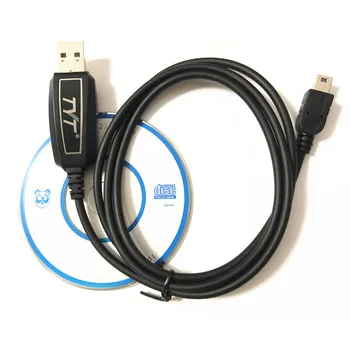 Původní TYT TH-9800 TH9800 USB Programovací Kabel, Datový Kabel A CD se Softwarem pro TH-2R, TH-UV3R, TH-7800, TH-9800 Mobilní Rádio