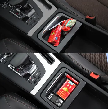 Lsrtw2017 Abs Vozu Centrální Řídicí Loketní opěrka Deska Gear Box Spony pro Audi Q5 2018 2019 2020 Interiérové Doplňky organizer 8r