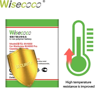 WISECOCO 5050mAh Baterie Pro Blackview BV4000 Pro Mobilní Telefon Skladem Vysoce Kvalitní Baterie+Měřicí Kód