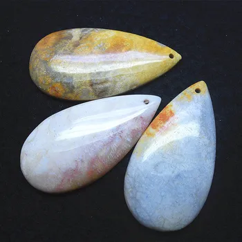1ks přírody semifinále drahých kamenů přívěsky fosilní kámen pro ženy, náhrdelník náhrdelník nebo přívěsky příslušenství na výrobu horké kameny na prodej