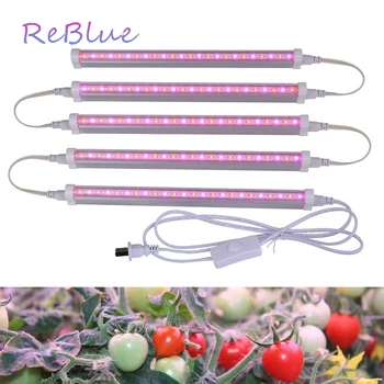 ReBlue Lampy Pro Rostliny, Fyto-Lampa Led Grow Světlo 12W T5 Růst Světlo Pro Květ celé Spektrum Rostou Led Pro Rostliny, Květiny sazenice