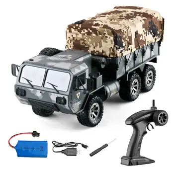 Eachine EAT01 1/16 2.4 G RC 6WD Auto Proporcionální Řízení US Army Military Off Road Rock Crawler Truck RTR W/ Několika Baterie